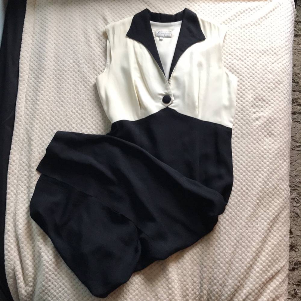 SpenserJeremy black/white sleeveless maxi dress Vintage Size 12 Good condition